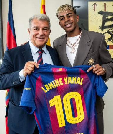 Resmi! Lamine Yamal Warisi Jersey Nomor 10 Barcelona yang Pernah Dipakai Lionel Messi