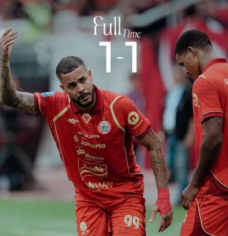 Persija Tahan Imbang Malut United 1-1, Mental Juara Tersaji di JIS