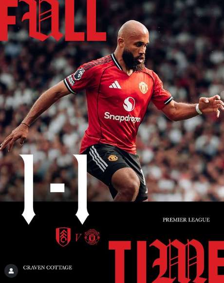Ruben Amorim Kritik Performa Manchester United Usai Gagal Menang Kontra Fulham