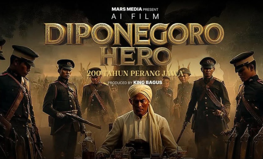 Diponegoro Hero: 200 Tahun Perang Jawa, Film AI Indonesia Pertama dengan Low Budget dan Digarap dalam Waktu Singkat