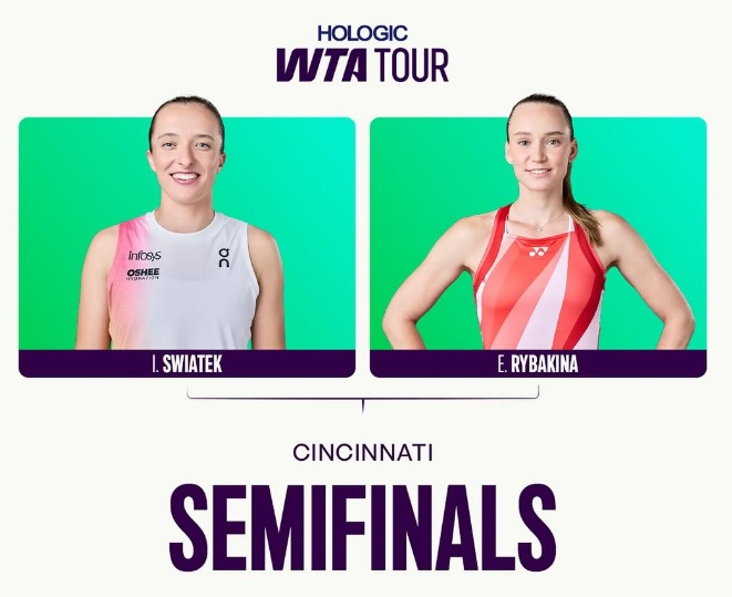 Duel Rasa Final: Iga Swiatek vs Elena Rybakina di Semifinal Cincinnati Open 2025