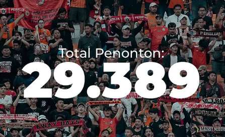 Antusiasme Suporter Persija Pecahkan Rekor Penonton Musim Ini