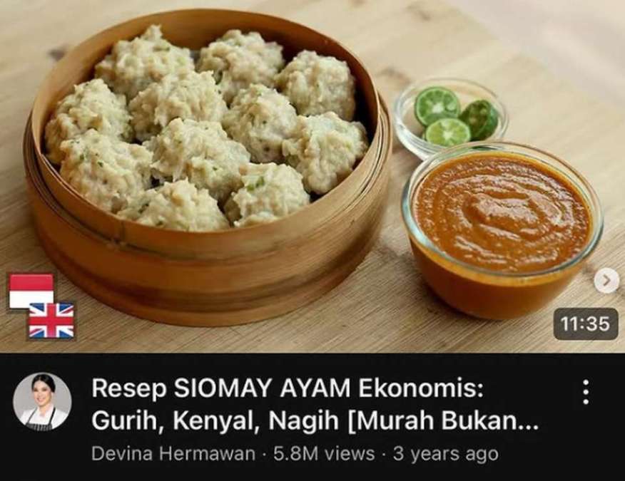 Rahasia Siomay Juicy ala Chef Devina Hermawan, Cocok untuk Jualan dan Auto Cuan!
