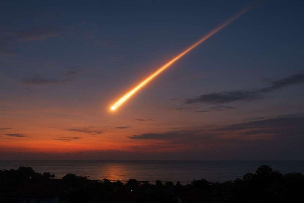 Meteor Besar Jatuh di Laut Jawa Disaksikan Warga Cirebon, Timbulkan Suara Dentuman dan Bola Api