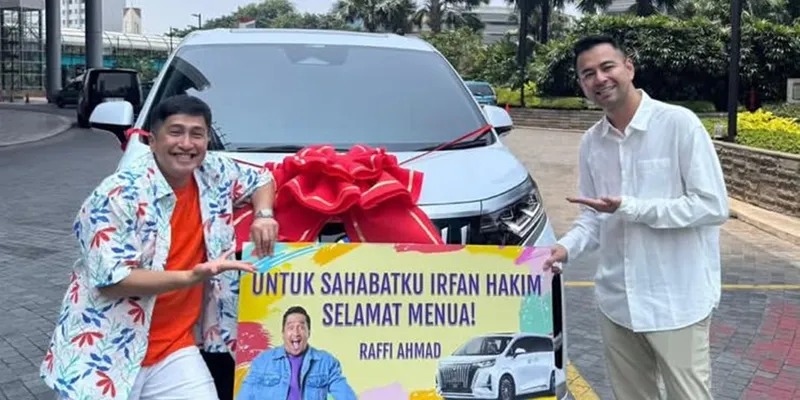 Persahabatan Seharga Cinta: Irfan Hakim Terharu Dapat Hadiah Mobil Rp1 Miliar dari Raffi Ahmad