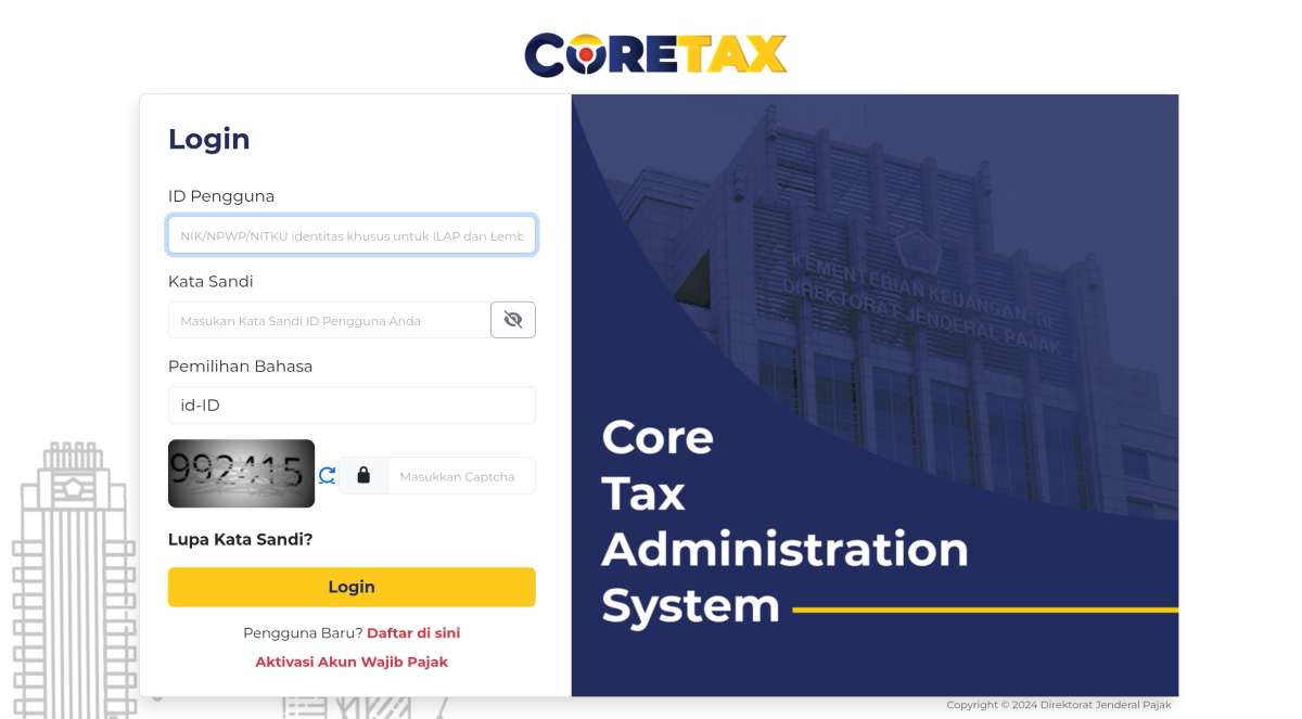 Coretax Resmi Berlaku 2026, DJP Imbau Wajib Pajak Segera Aktivasi Akun