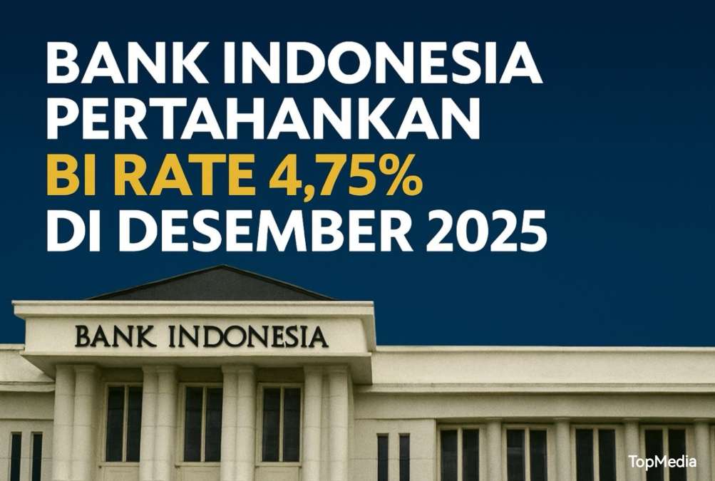 Bank Indonesia Pertahankan BI Rate 4,75% di Desember 2025, Fokus Jaga Stabilitas Rupiah