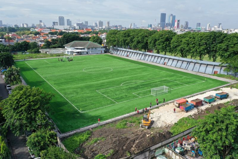 Lapangan Karanggayam Rampung, Disiapkan Jadi Sentra Pembinaan Sepak Bola Usia Dini Surabaya