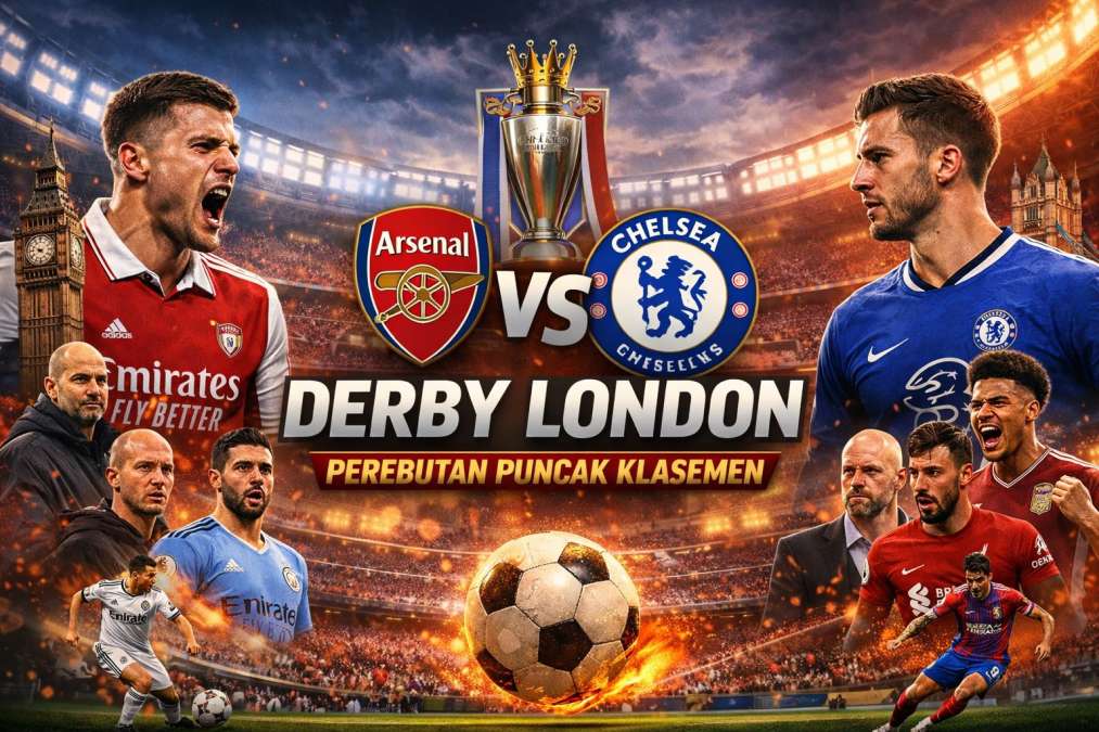 Derby London Memanas! Arsenal vs Chelsea Jadi Penentu Persaingan Papan Atas Liga Inggris