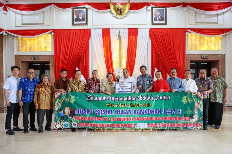 Pemkot Surabaya Terima 2.000 Paket Sembako dari Kolaborasi Pengusaha dan Komunitas