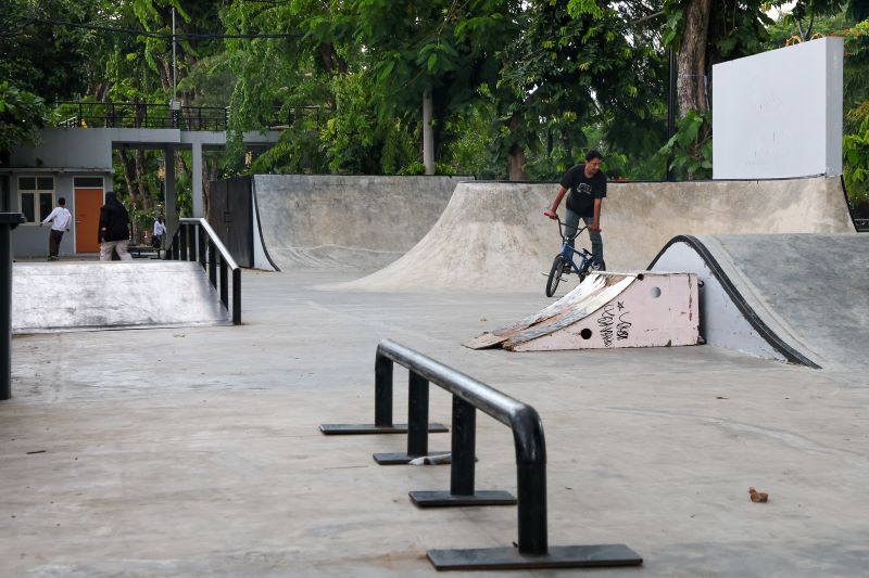 Makin Keren! Usai Direvitalisasi Skate & BMX Park Kalimas Bikin Betah
