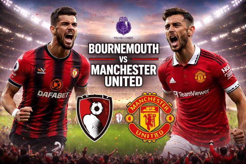 Prediksi Bournemouth vs Manchester United: Laga Ketat di Vitality Stadium, MU Berpeluang Raih Tiga Poin