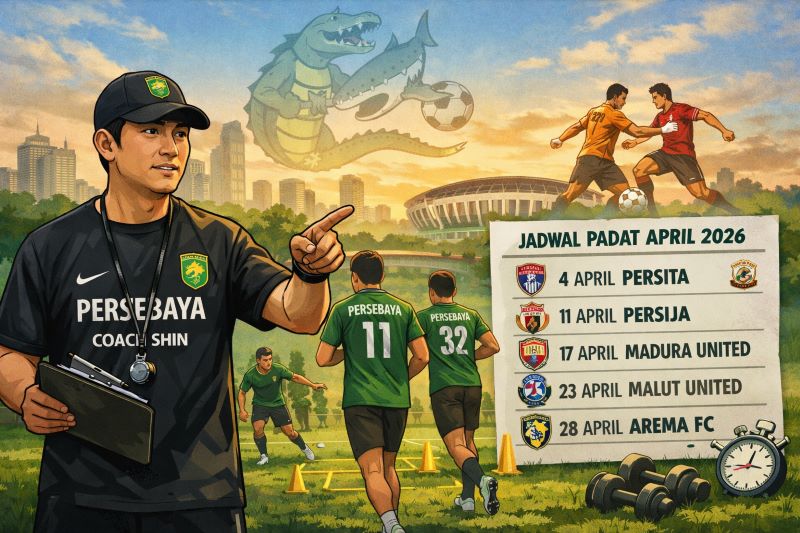Persebaya Hadapi Jadwal Padat April 2026, Pelatih Fisik Fokus Jaga Kebugaran Pemain