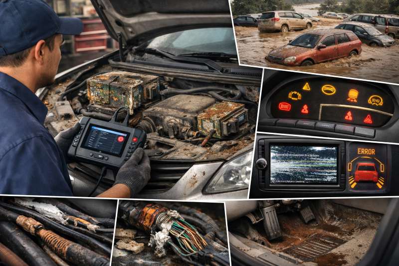 Waspada Mobil Bekas Ex-Banjir 2026, Kenali Ciri Kerusakan Modul Elektronik Tersembunyi