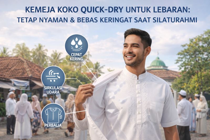 Tips Memilih Kemeja Koko Quick-Dry untuk Lebaran: Tetap Rapi dan Bebas Keringat Saat Silaturahmi