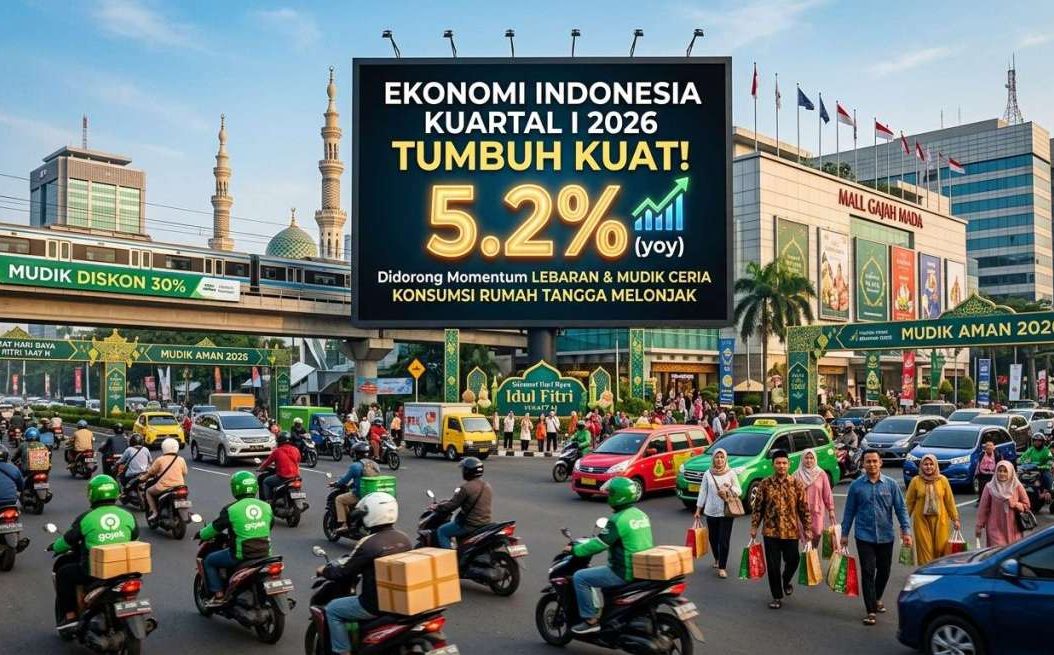 Didorong Momen Lebaran, Ekonom Optimis Pertumbuhan Ekonomi Kuartal I Sebesar 5,2 Persen