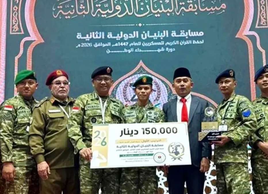 Pratu Nawawi Naik Pangkat Setelah Juarai Musabaqoh Hifzil Quran di Libya