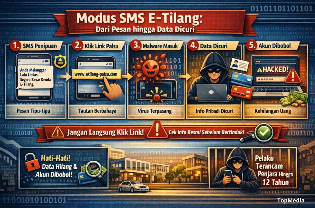 Modus Penipuan SMS E-Tilang Kembali Marak, Begini Cara Kerja dan Sanksinya