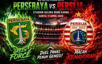 Persebaya vs Persija: Big Match Pekan ke-27 Jadi Penentu Posisi Klasemen