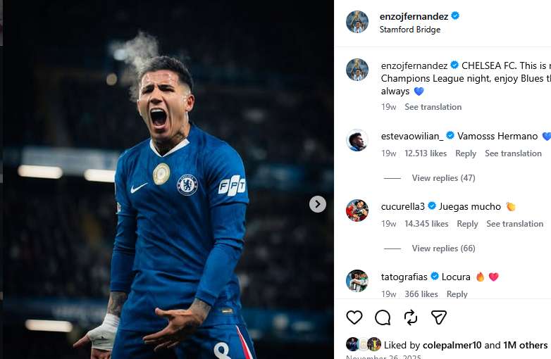 Enzo Fernandez Minta Maaf, Tapi Tetap Dicoret dari Laga Chelsea vs Manchester City  Tag:
