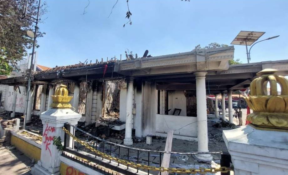 Sayap Barat Grahadi Mulai Dipugar Usai Kebakaran dalam Demonstrasi Besar Agustus 2025 Lalu