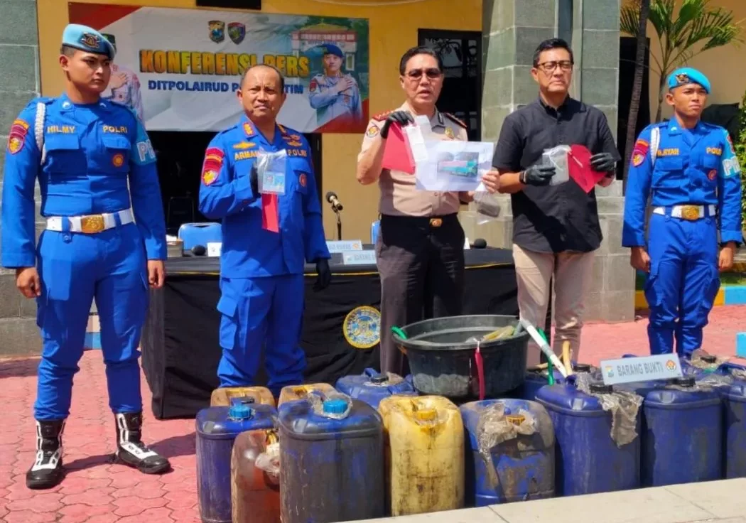 Ditpolairud Polda Jatim Gagalkan Penyelundupan 930 Liter Solar Bersubsidi, Modus Barcode SPBU Terbongkar