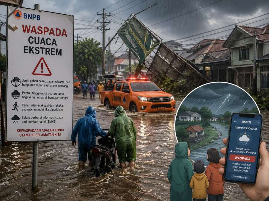 BNPB Ingatkan Warga Jatim Waspadai Cuaca Ekstrem, Tekankan Kesiapsiagaan Mandiri