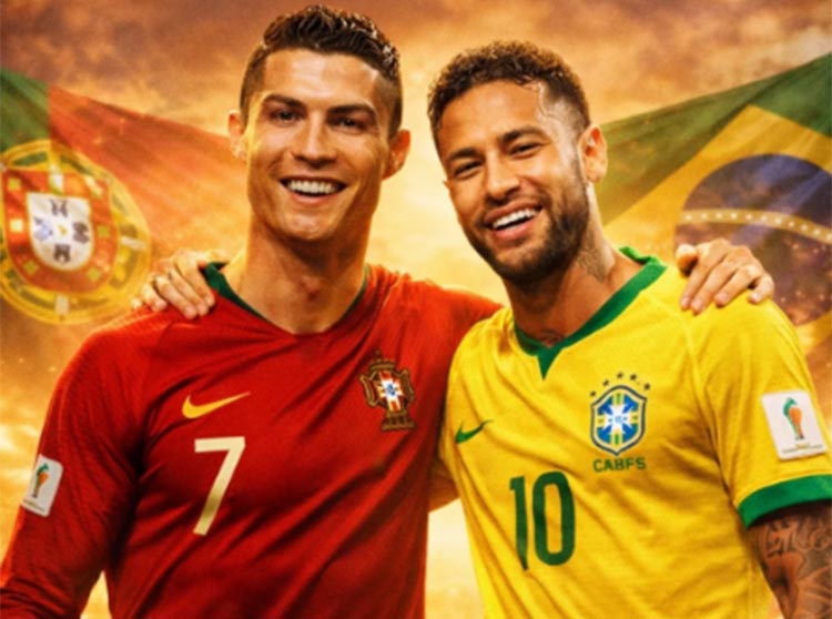 Ronaldo Pimpin Skuad Portugal di Piala Dunia 2026, Neymar Masuk Timnas Brasil