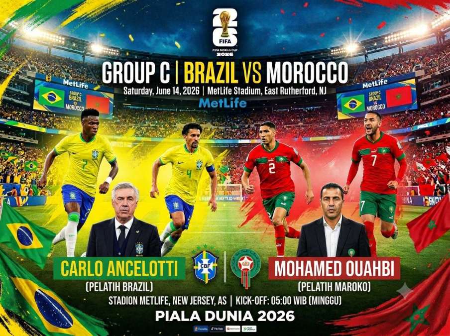Debut di Piala Dunia, Carlo Ancelotti Minta Brasil Tanpa Cela Hadapi Singa Atlas Maroko