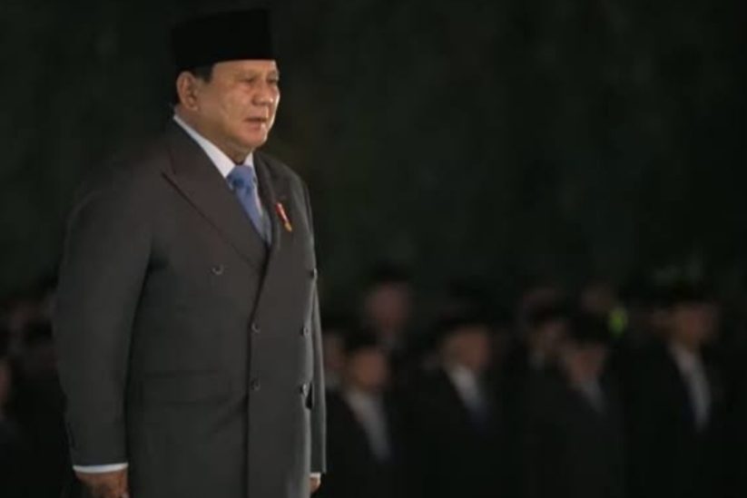 Khidmat, Prabowo Pimpin Upacara Penghormatan di Makam Pahlawan Kalibata