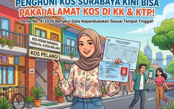 Penghuni Kos di Surabaya Kini Bisa Bikin KK dan KTP Pakai Alamat Tempat Tinggal, Begini Aturannya!