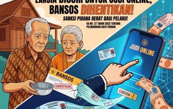 Viral! Bansos Lansia Distop karena Data Dicuri untuk Judi Online, Ini Sanksi Pidana Pelakunya!